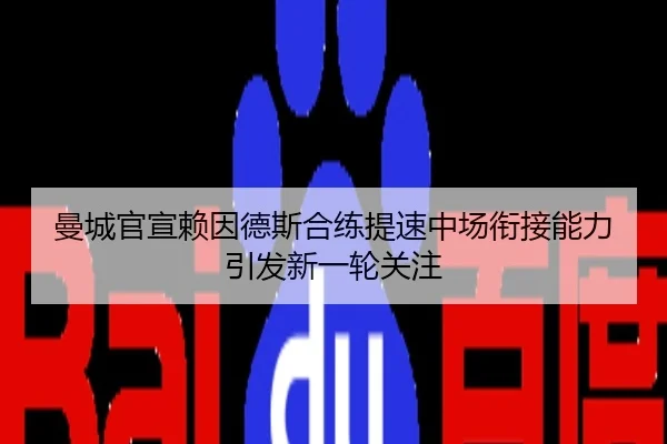 曼城官宣赖因德斯合练提速中场衔接能力引发新一轮关注